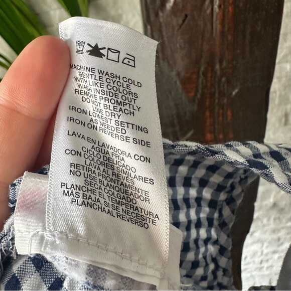 BONNIE JEAN Patriotic Navy Red “Frances Bubble” Seersucker Bubble Outfit - Picture 3 of 7